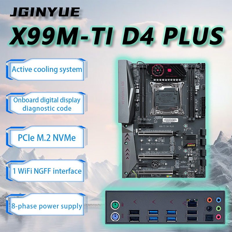 X99 Dual Cpu Motherboard Combo - JGINYUE X99 เมนบอร์ด Intel LGA 2011-3
