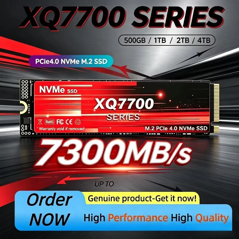 M.2 Nvme 4Tb Pcie 4.0 Ssd - XQ7700 รุ่นดั้งเดิม ขนาด 500GB-4TB M.2 PCIe