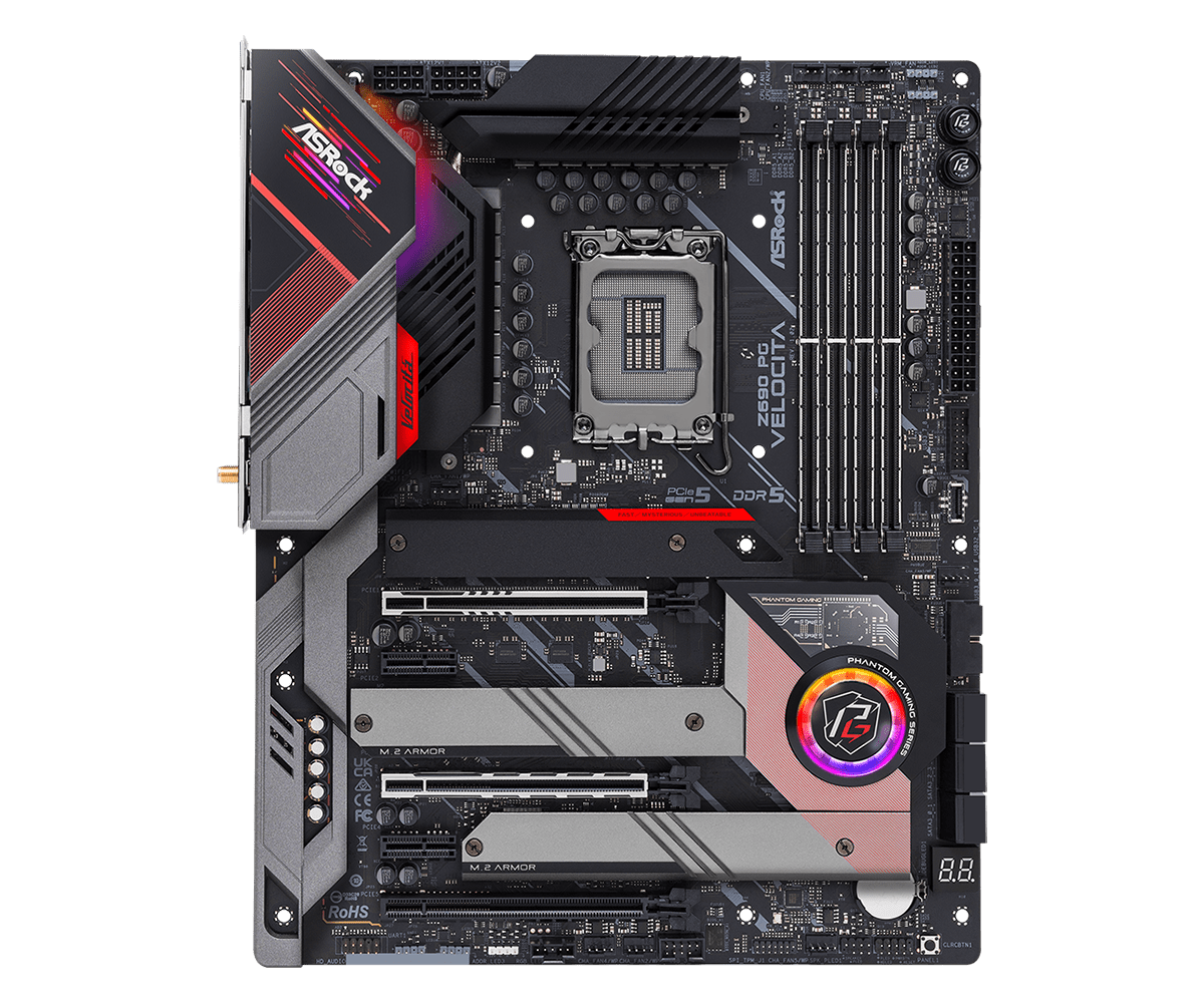เมนบอร์ด Asrock Z690 PG VELOCI - Lga 1700 Ddr5 Itx Motherboard บทวิจารณ์และราคา
