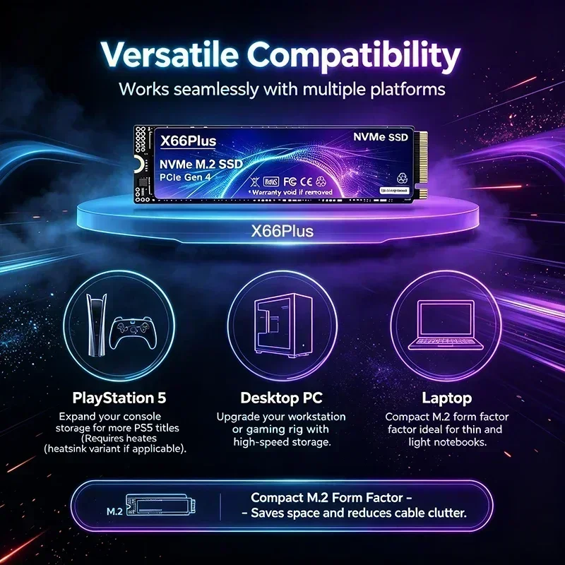 NVMe M.2 SSD PCIe 4.0 X66Plus  - M.2 Nvme 4Tb Pcie 4.0 Ssd บทวิจารณ์และราคา