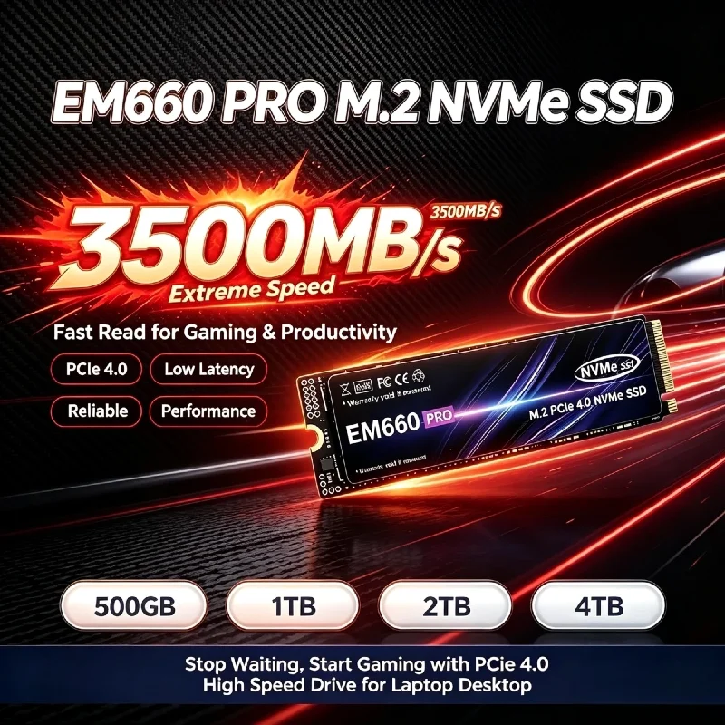 EM660 M.2 NVMe PCIe 4.0 SSD ขน - M.2 Nvme 4Tb Pcie 4.0 Ssd บทวิจารณ์และราคา