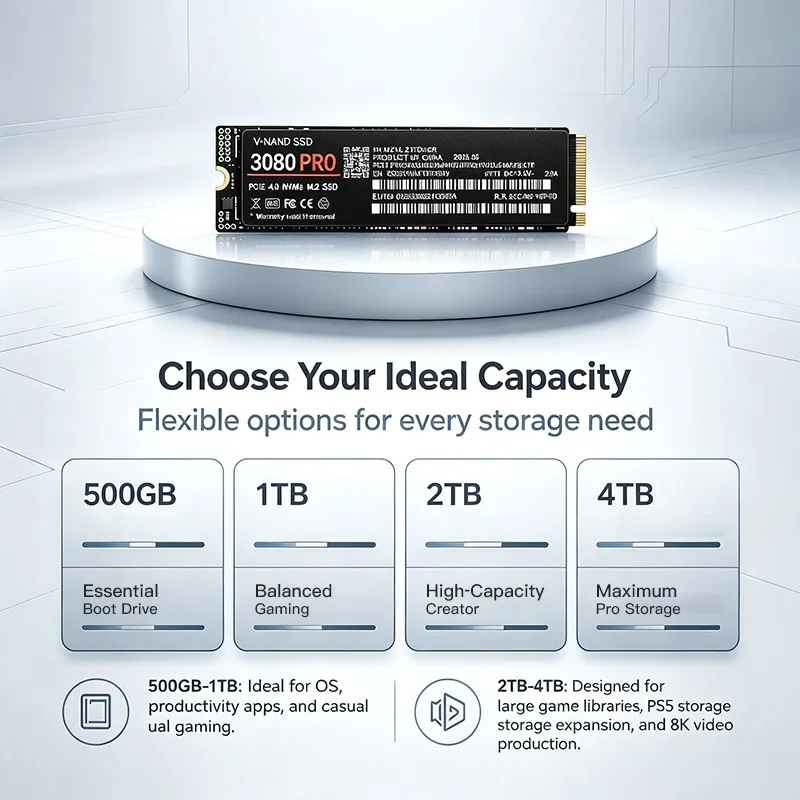 ใหม่ 3080PRO M.2 NVMe SSD PCIe - M.2 Nvme 4Tb Pcie 4.0 Ssd บทวิจารณ์และราคา