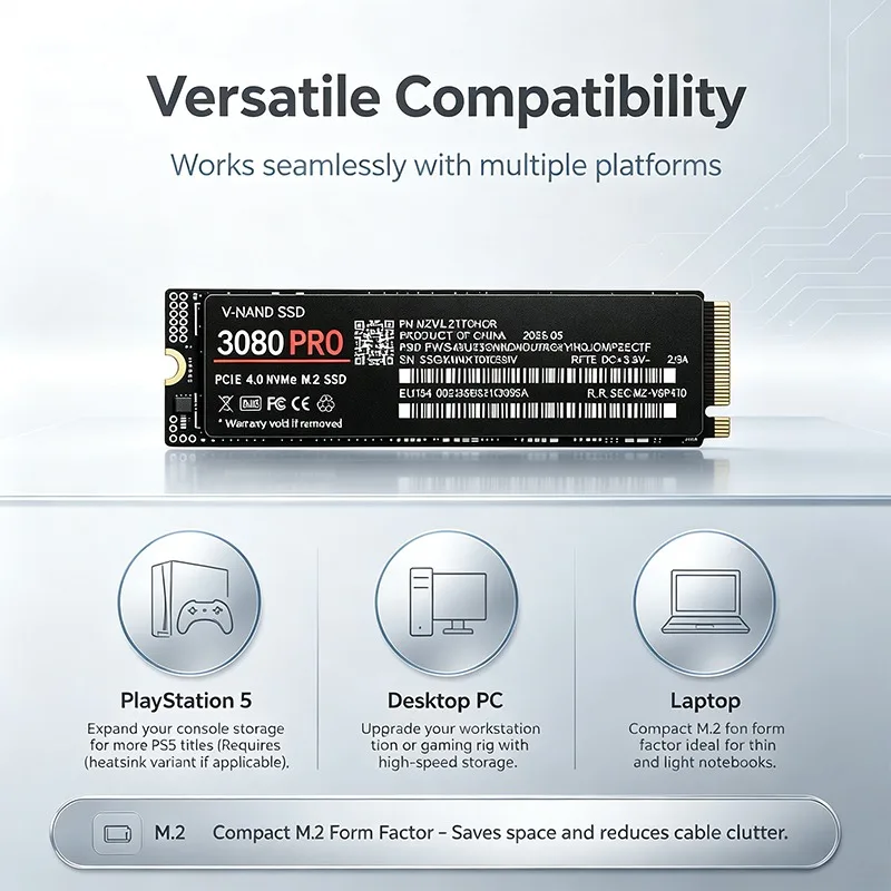 ใหม่ 3080PRO M.2 NVMe SSD PCIe - M.2 Nvme 4Tb Pcie 4.0 Ssd บทวิจารณ์และราคา
