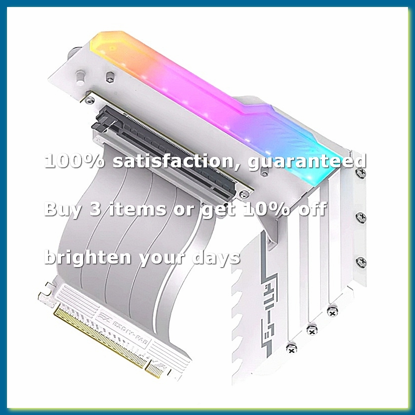 ● ชุดยึดการ์ดจอแนวตั้งพร้อมสาย - Pcie 4.0 X16 Riser Cable 90 Degree บทวิจารณ์และราคา