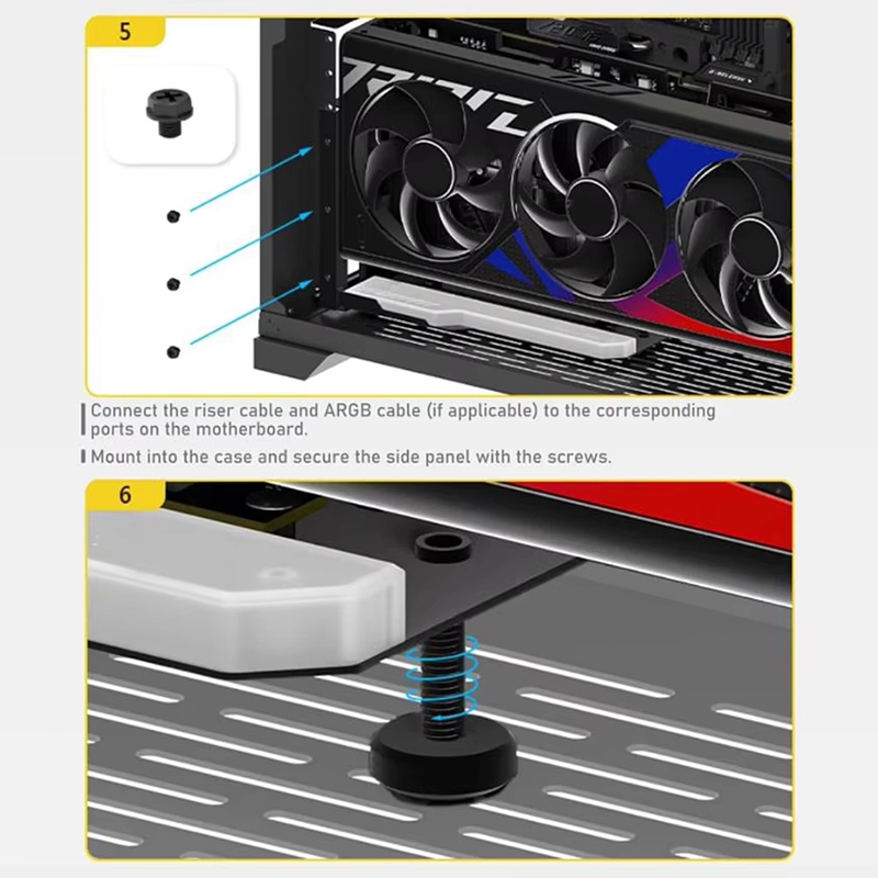 ● ชุดยึดการ์ดจอแนวตั้งพร้อมสาย - Pcie 4.0 X16 Riser Cable 90 Degree บทวิจารณ์และราคา