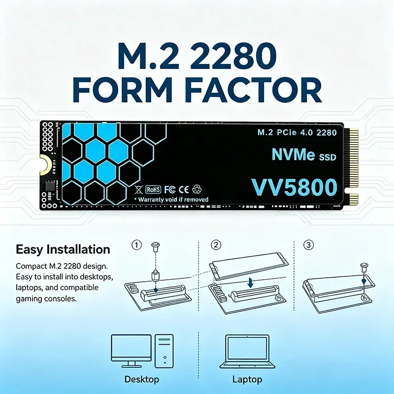 VV5800 M.2 NVMe SSD ขนาด 500GB - M.2 Nvme 4Tb Pcie 4.0 Ssd บทวิจารณ์และราคา