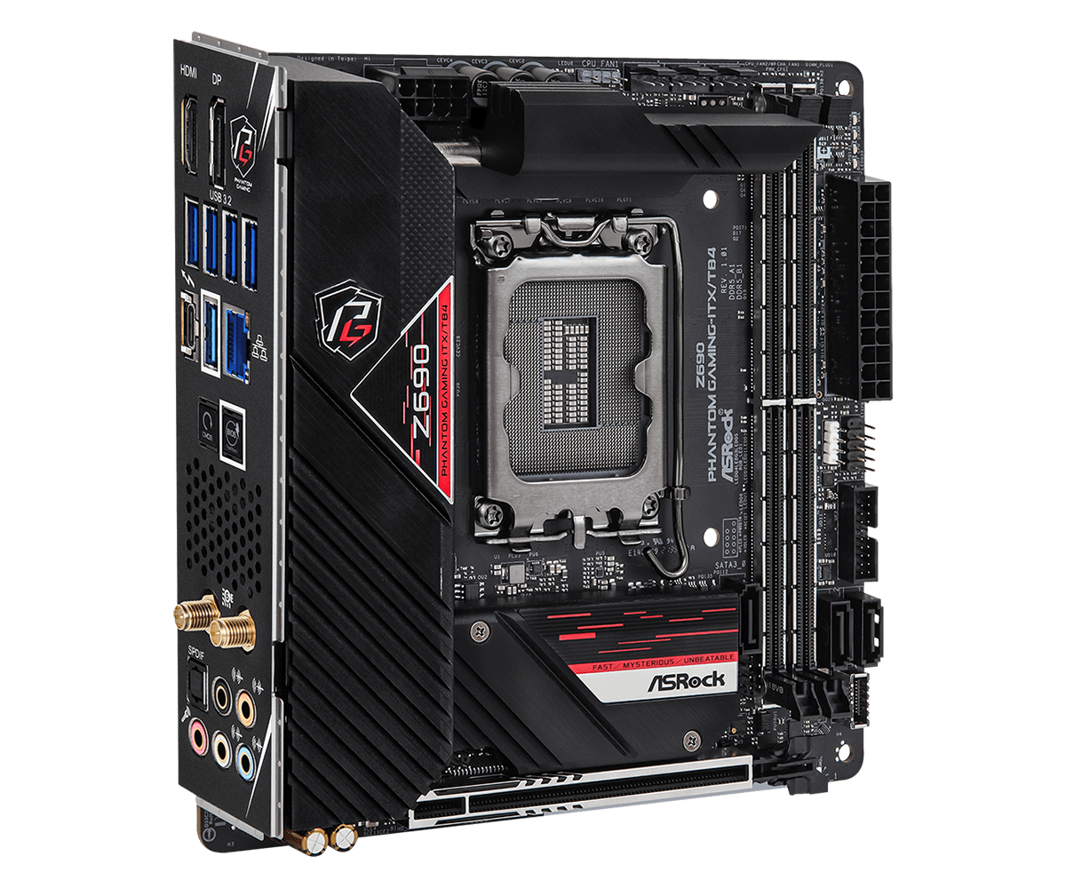 เมนบอร์ด ASROCK Z690 Phantom G - Lga 1700 Ddr5 Itx Motherboard บทวิจารณ์และราคา