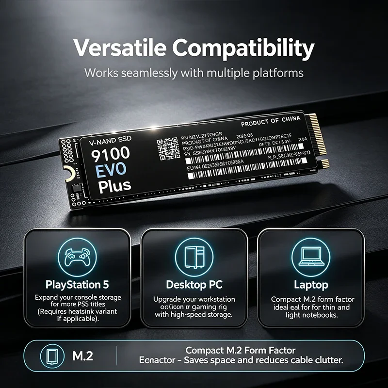 9100 EVO PLUS M.2 NVMe SSD โหล - M.2 Nvme 4Tb Pcie 4.0 Ssd บทวิจารณ์และราคา