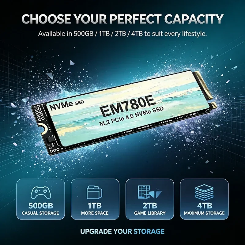 EM780E M.2 NVMe PCIe 4.0 SSD ภ - M.2 Nvme 4Tb Pcie 4.0 Ssd บทวิจารณ์และราคา